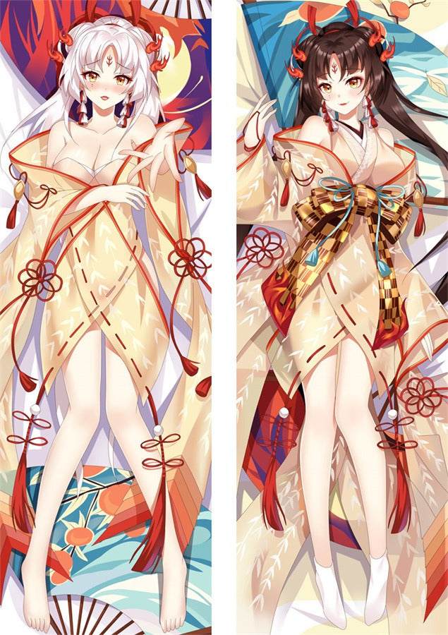Onmyoji duo en kimono doré dakimakura