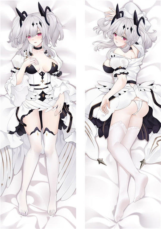 Joffre robe blanche à volants dakimakura