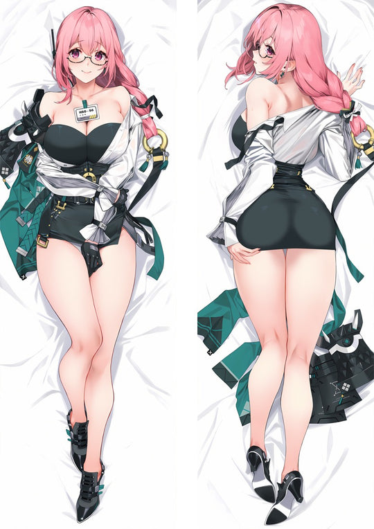 Tsukishiro Yanagi corset et veste verte dakimakura