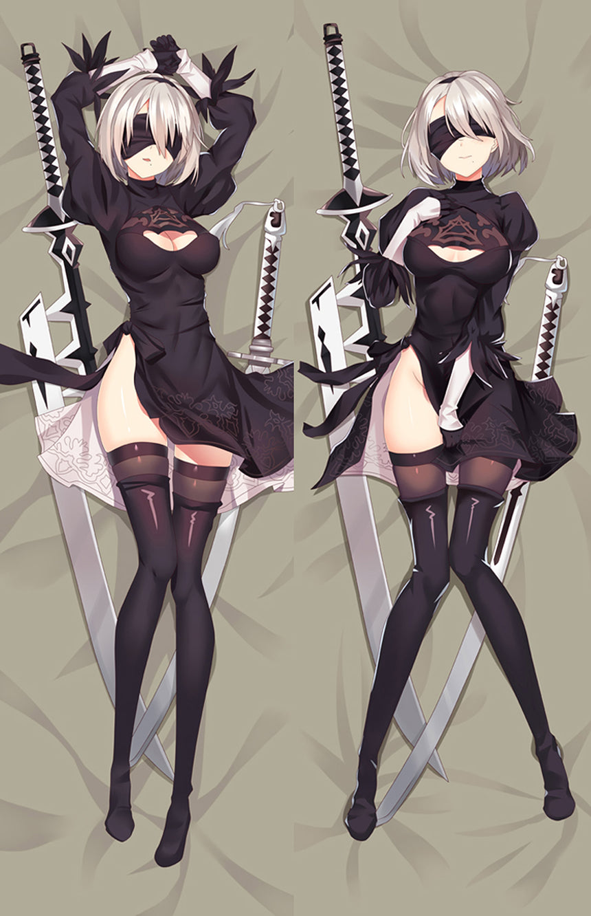 2B et ses deux épées dakimakura