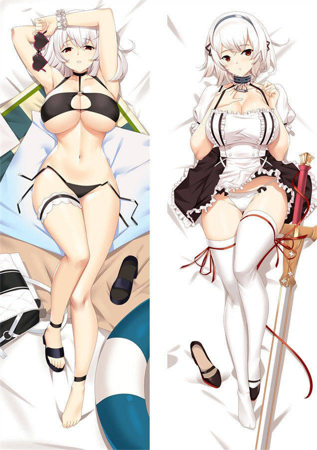 Sirius bikini noir et soubrette dakimakura