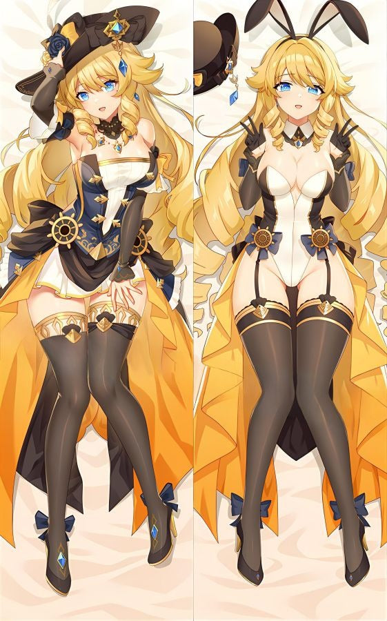Navia tenue de lapine blanche dakimakura