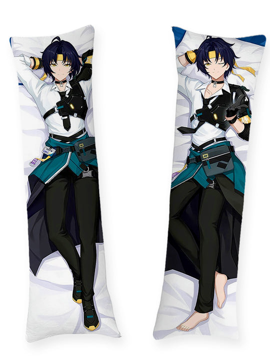 Asaba Harumasa manteau bleu sarcelle dakimakura