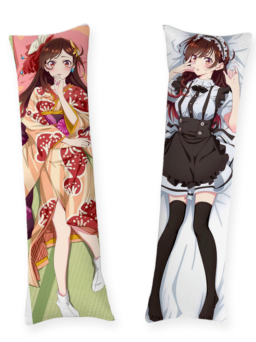 Chizuru Mizuhara kimono et soubrette dakimakura