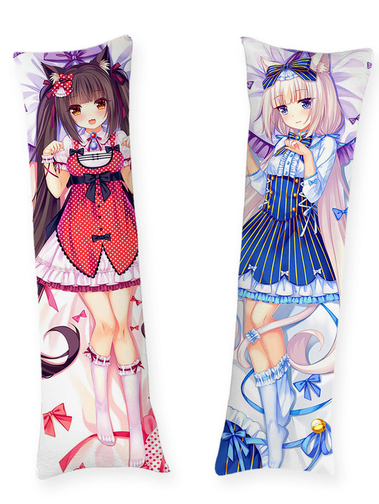 Chocola et Vanilla robes à rubans dakimakura