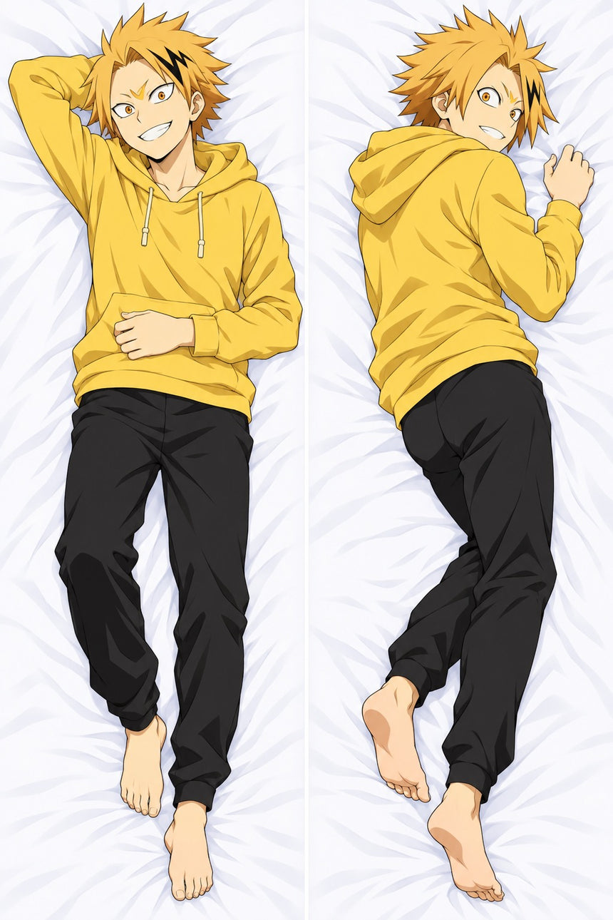 Denki Kaminari Yellow Hoodie Body Pillow