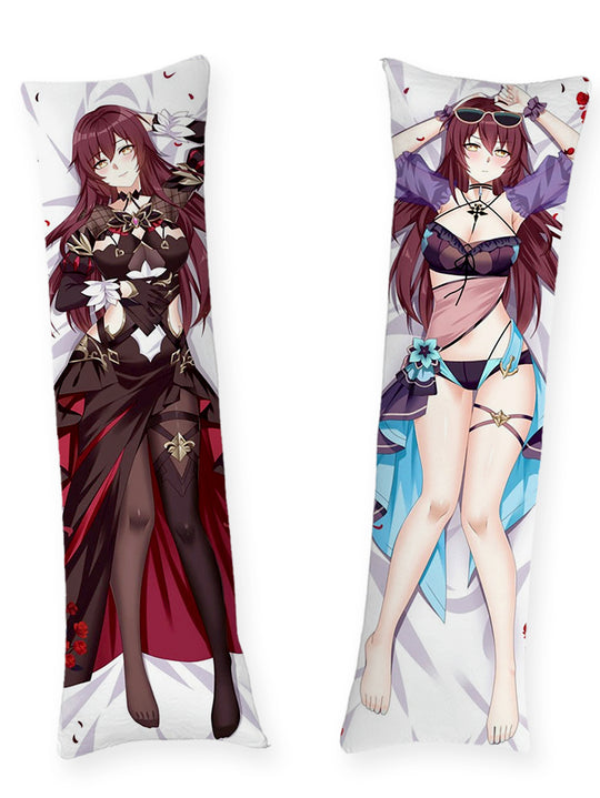 Eden robe noire et maillot de bain en dentelle dakimakura