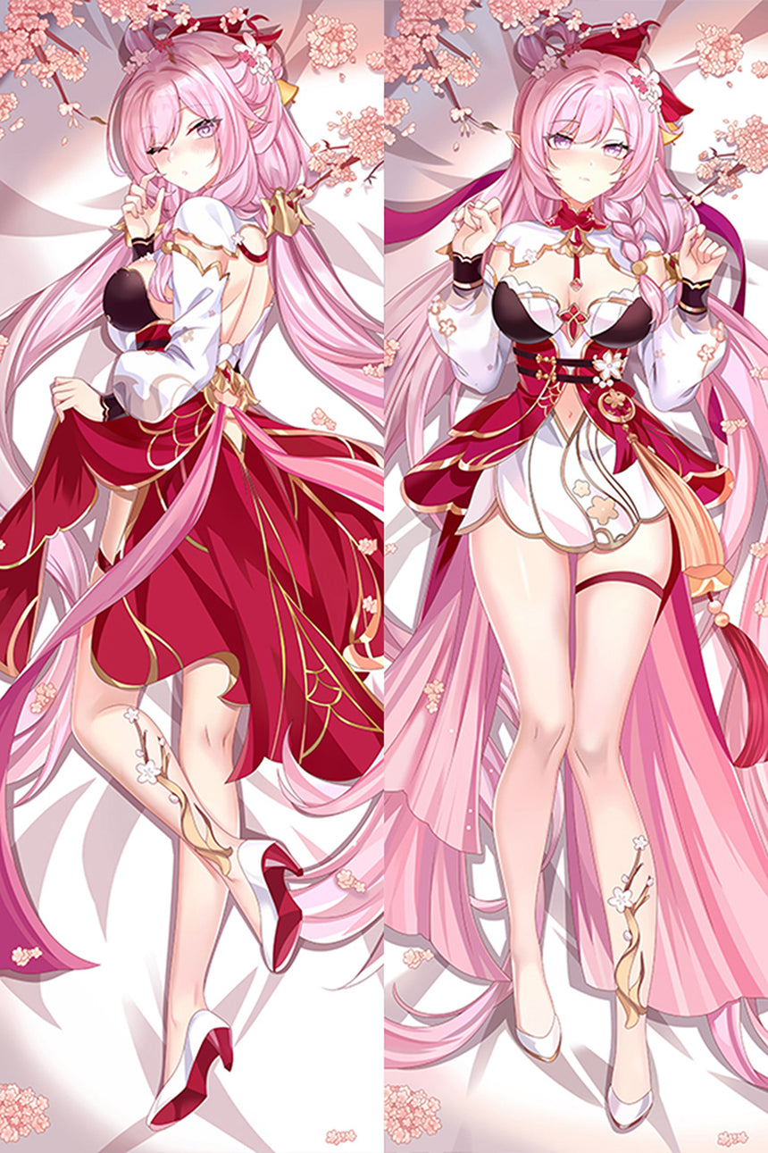 Elysia fleurs roses dakimakura
