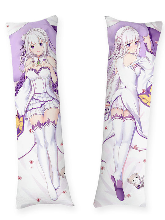 Emilia robe blanche dakimakura