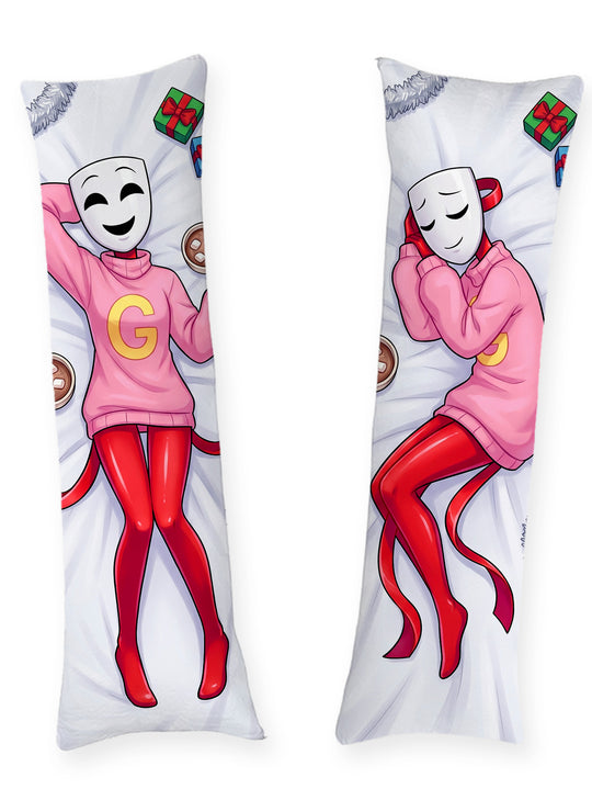 Gangle pull de Noël rose dakimakura