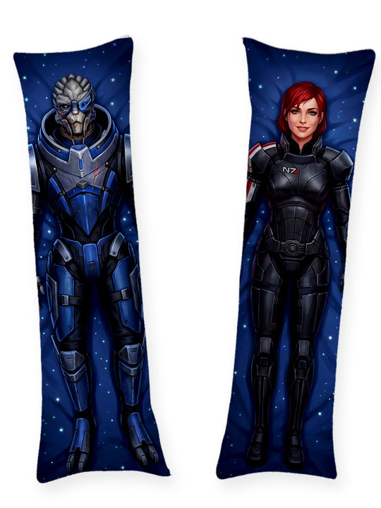 Garrus et Shepard dakimakura