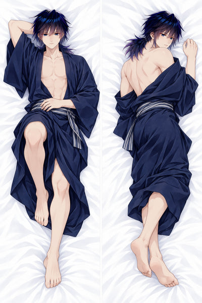 Giyuu Tomioka yukata bleu dakimakura