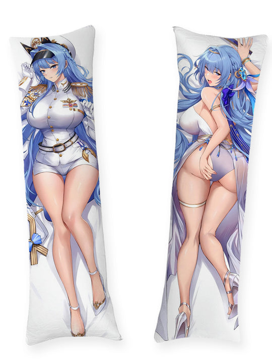 Helm uniforme de capitaine et maillot de bain blanc dakimakura