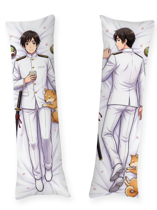 Hetalia Japan uniforme blanc et Pochi dakimakura