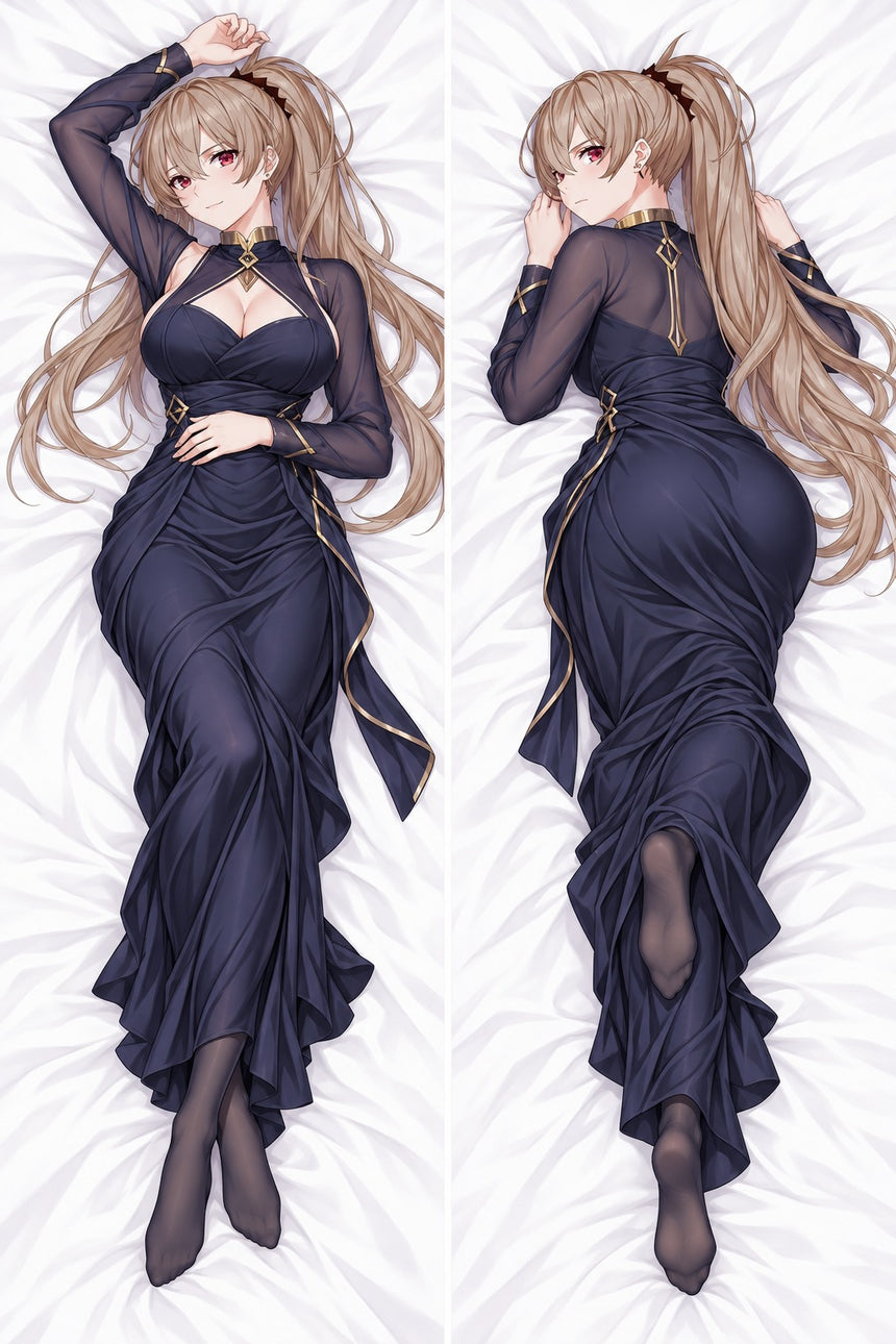 Jean Bart Navy Evening Gown Body Pillow