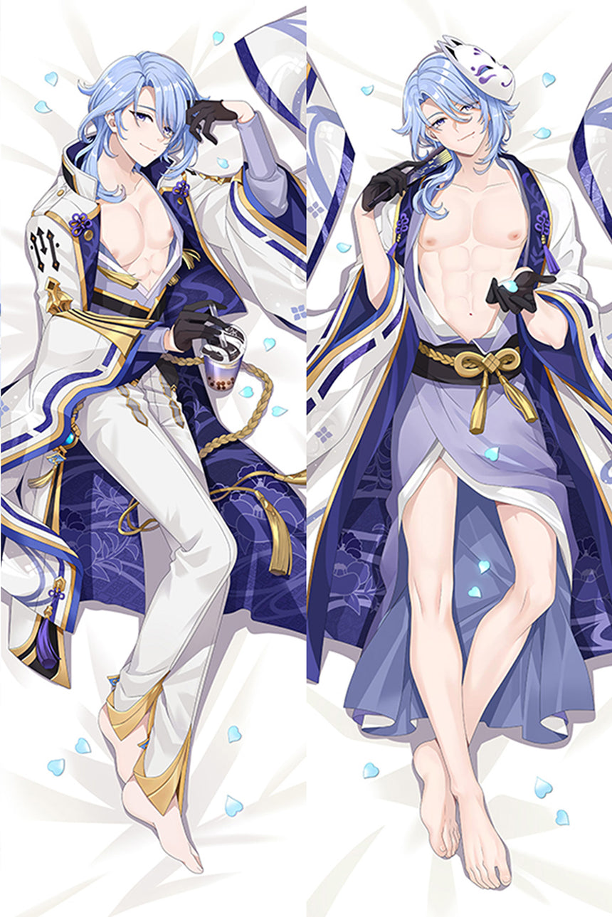 Kamisato Ayato tunique ouverte dakimakura