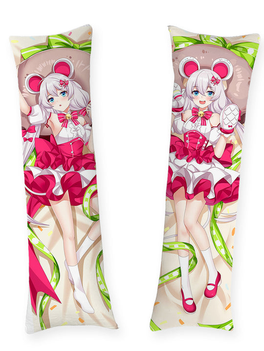 Kiana Kaslana robe à ruban rose dakimakura