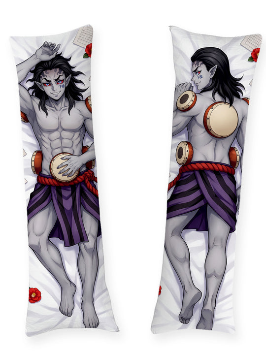 Kyogai démon au tambour tsuzumi dakimakura