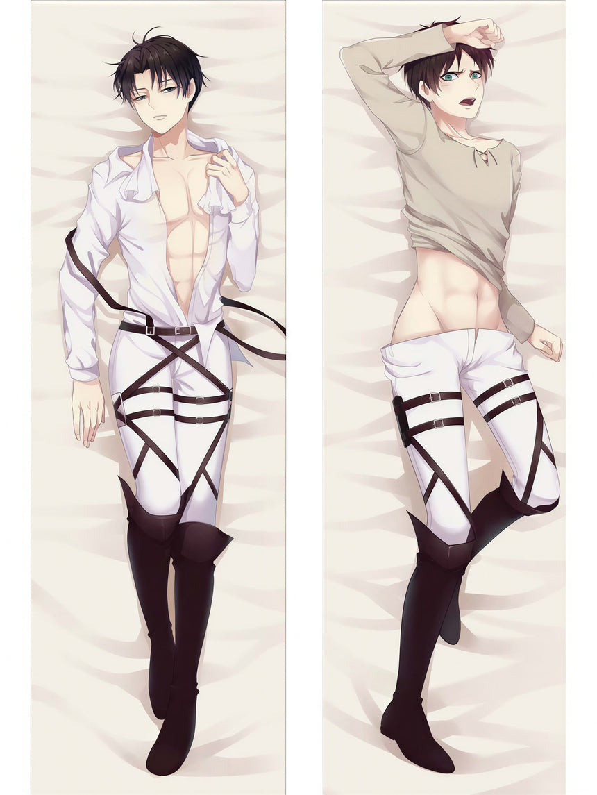 Levi et Eren taquins dakimakura