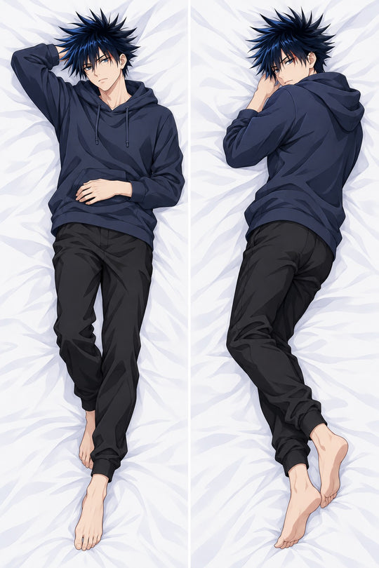 Megumi Fushiguro Navy Hoodie Body Pillow