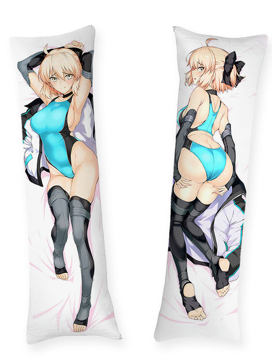 Okita Souji maillot de bain bleu dakimakura