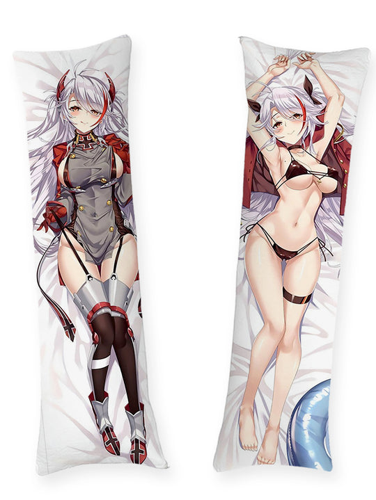 Prinz Eugen uniforme gris et bikini noir dakimakura