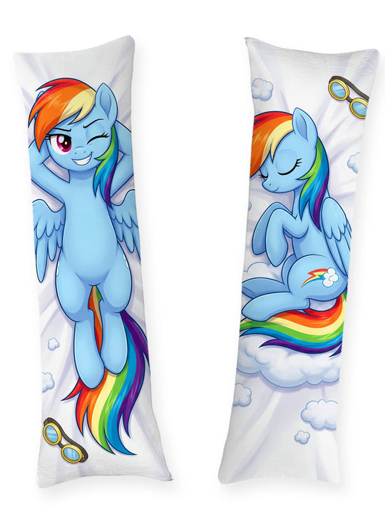 Rainbow Dash sieste paresseuse sur un nuage dakimakura