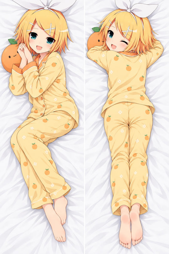 Rin Kagamine Orange Pajamas Body Pillow