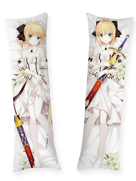 Saber Lily robe blanche dakimakura