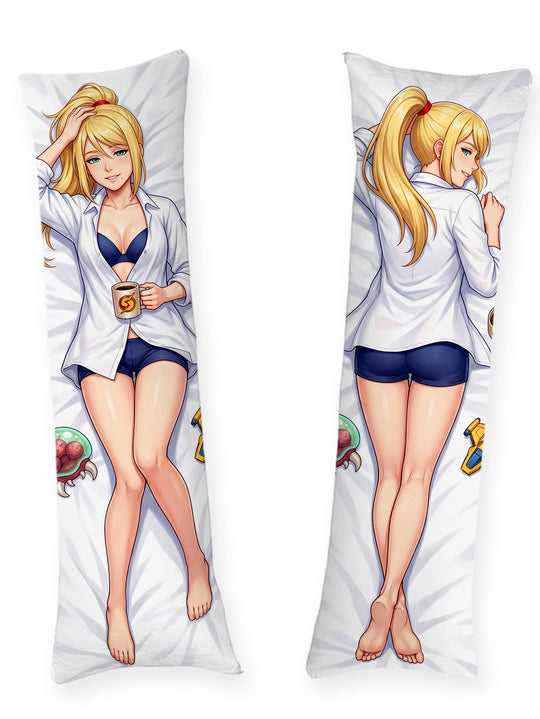 Samus Aran chemise ouverte au repos dakimakura