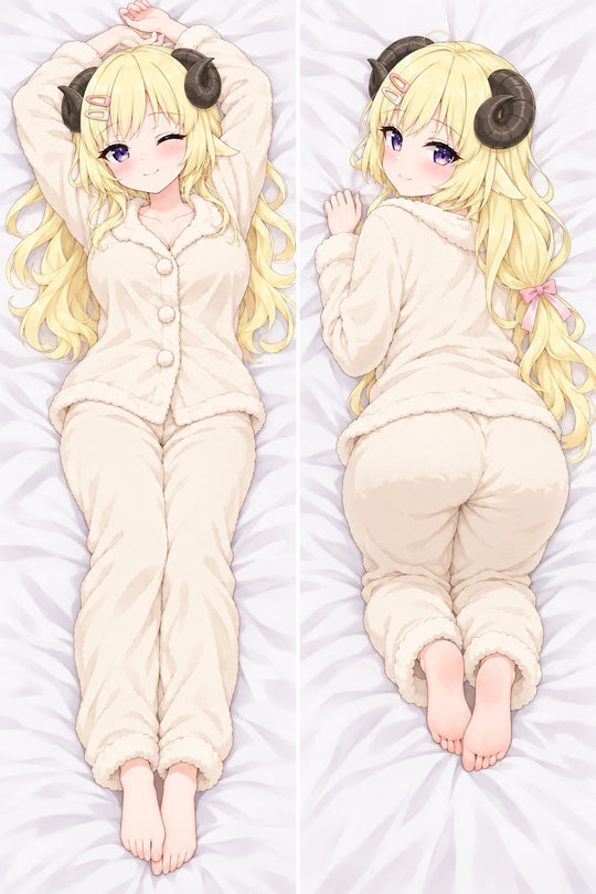Tsunomaki Watame Fluffy Pajamas Body Pillow