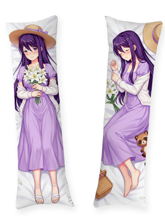 Yuri DDLC robe d'été lys et pique-nique dakimakura
