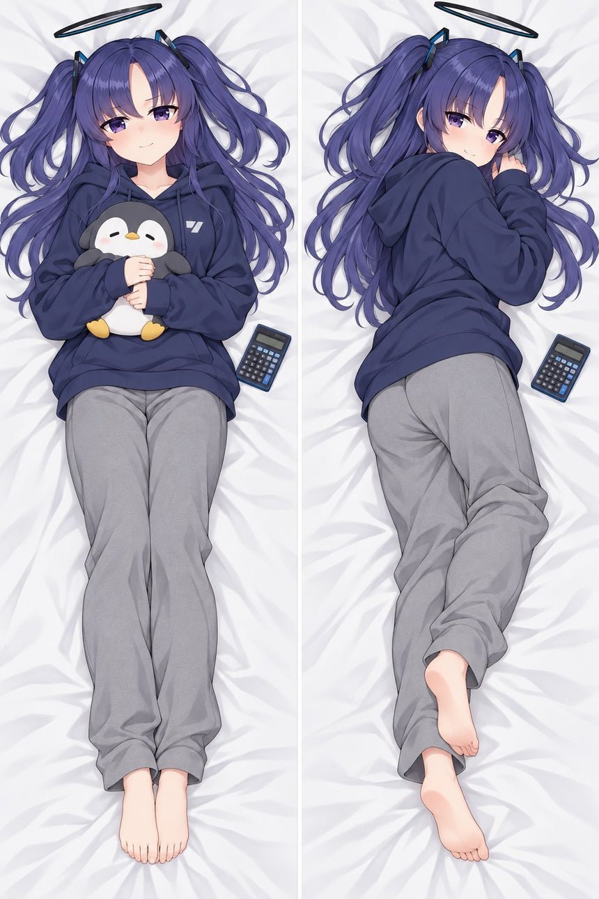 Yuuka Navy Hoodie Body Pillow