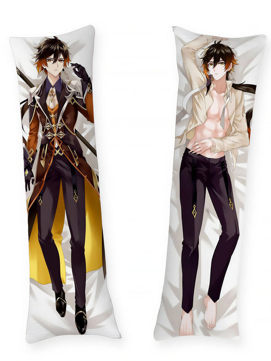 Zhongli qui prend la pose dakimakura