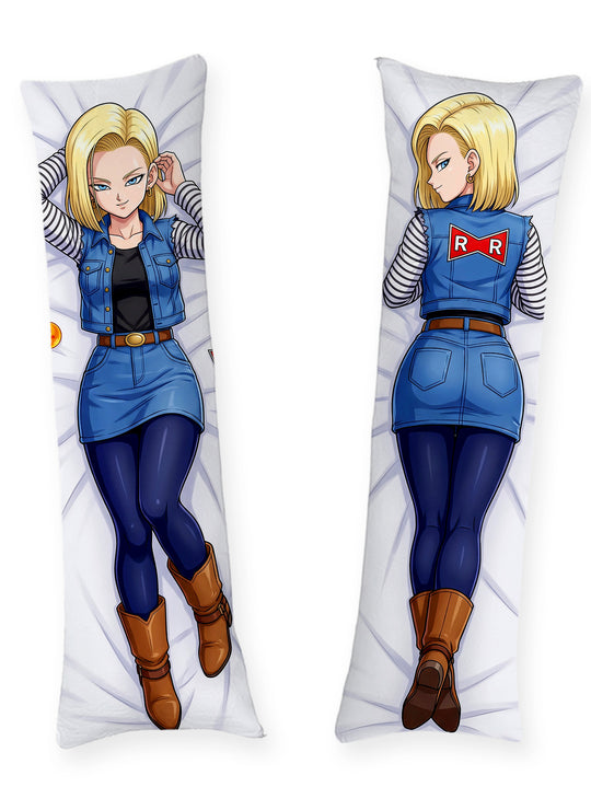 Android 18 gilet en jean pin-up dakimakura