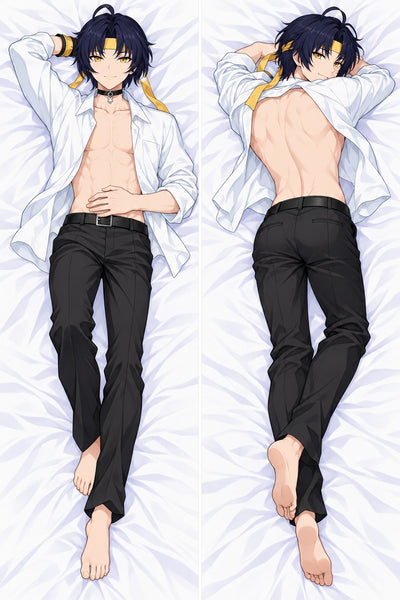 Asaba Harumasa chemise blanche ouverte dakimakura