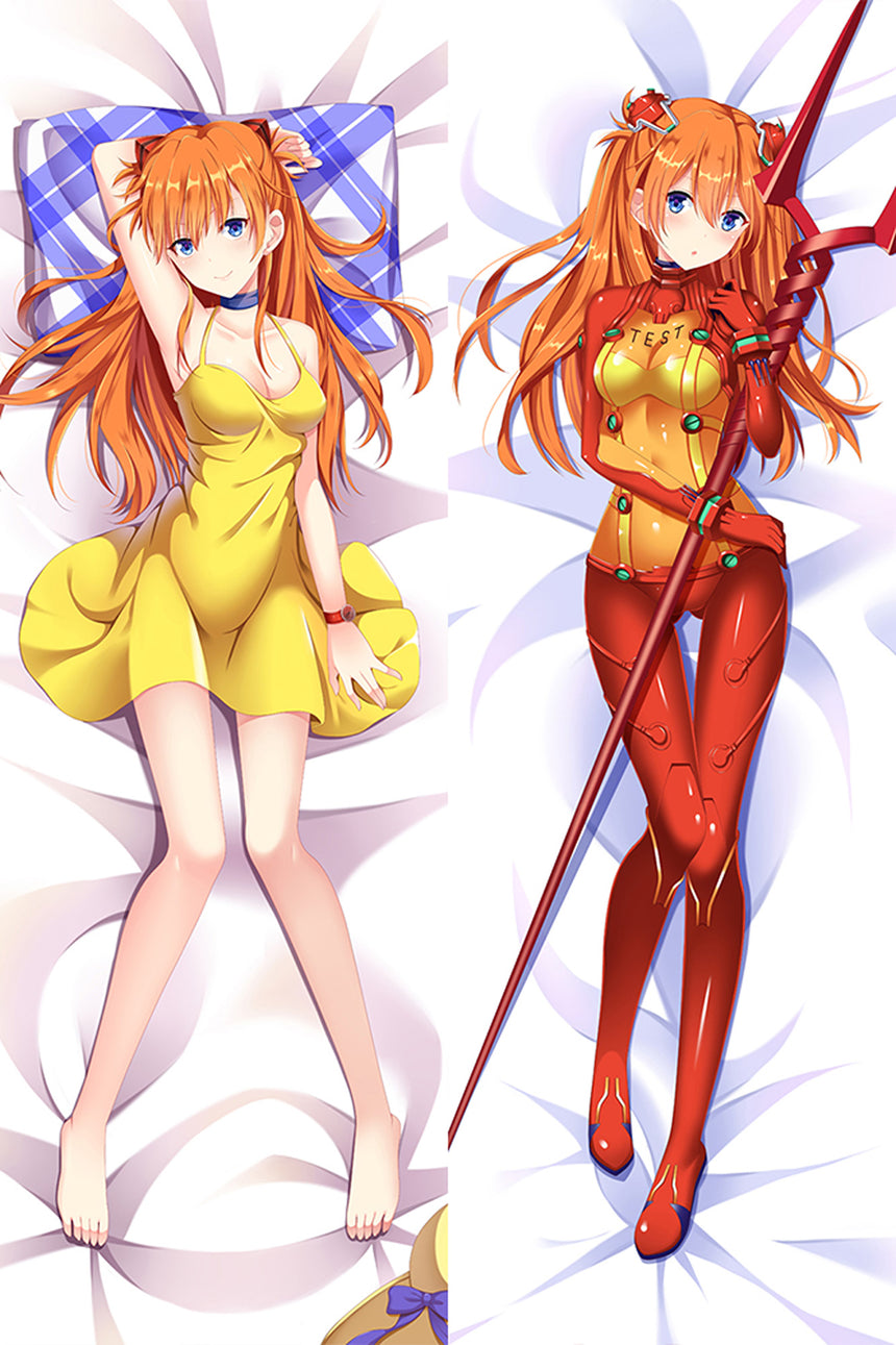 Asuka Langley plugsuit et robe d'été dakimakura