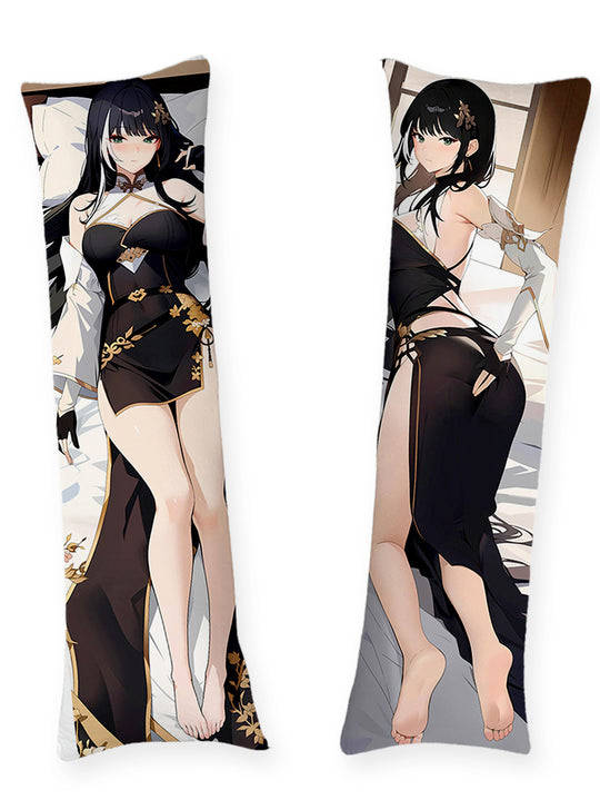 Baizhi qipao noir dakimakura