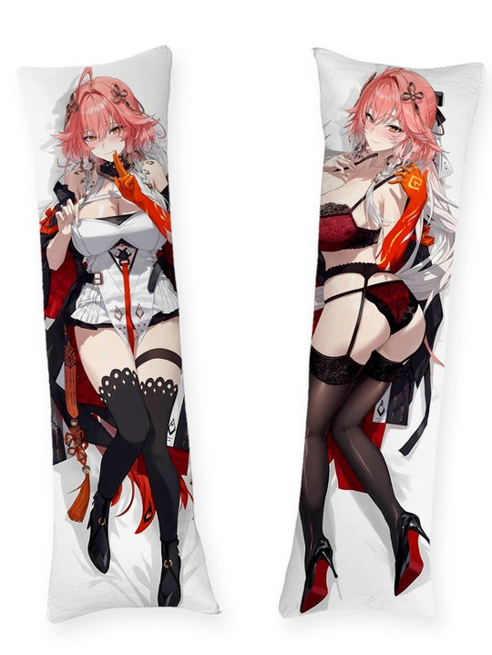 Changli lingerie en dentelle rouge dakimakura