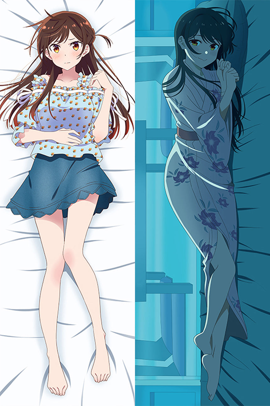 Chizuru Mizuhara en jupe en jean dakimakura