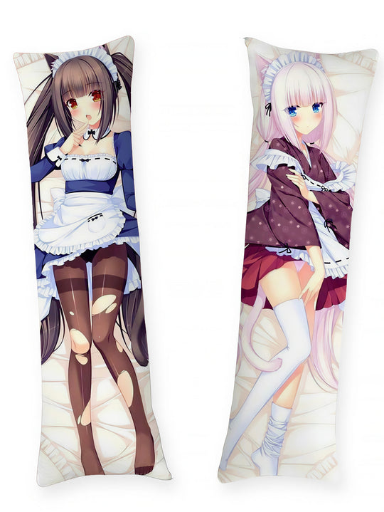 Chocola et Vanilla soubrettes de Nekopara dakimakura