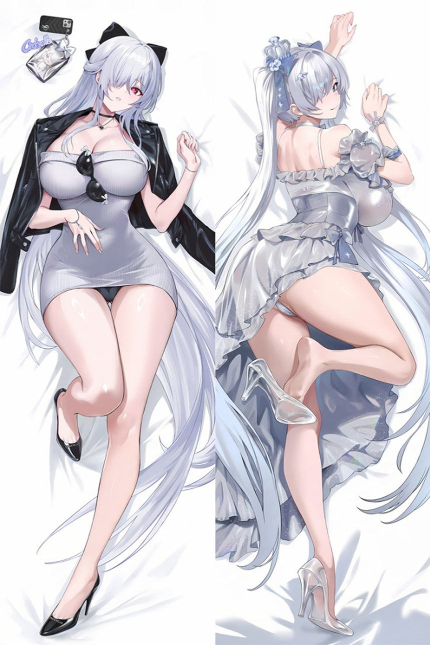 Cinderella de Nikke en robe de verre dakimakura