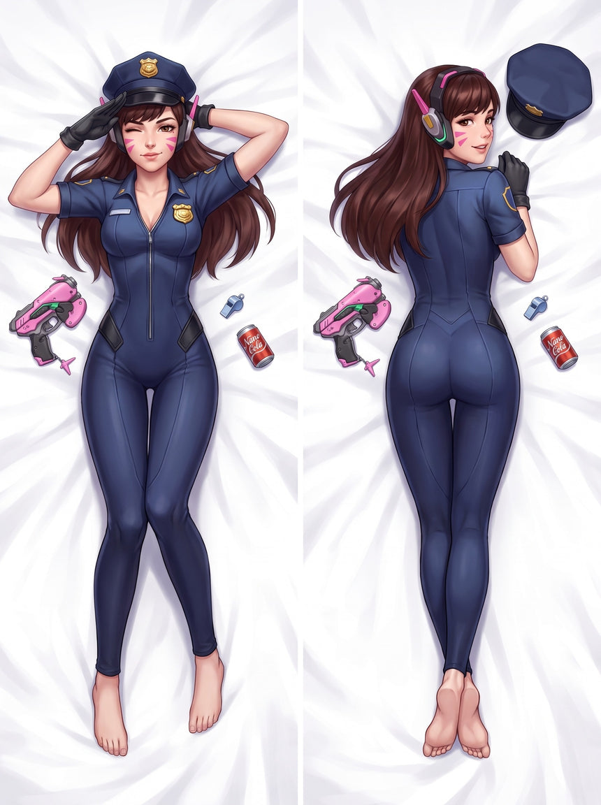 D.Va skin officier pin-up dakimakura