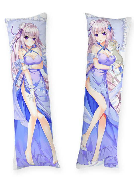 Emilia robe de soirée bleue dakimakura