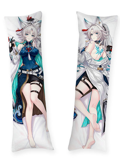 Feixiao oreilles de renard et manteau blanc dakimakura