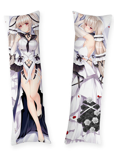 Formidable robe de soirée blanche dakimakura