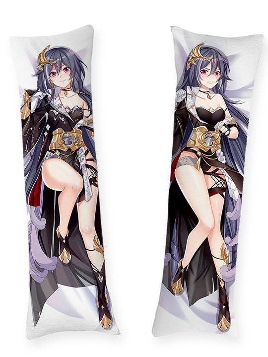Fu Hua noir et or dakimakura