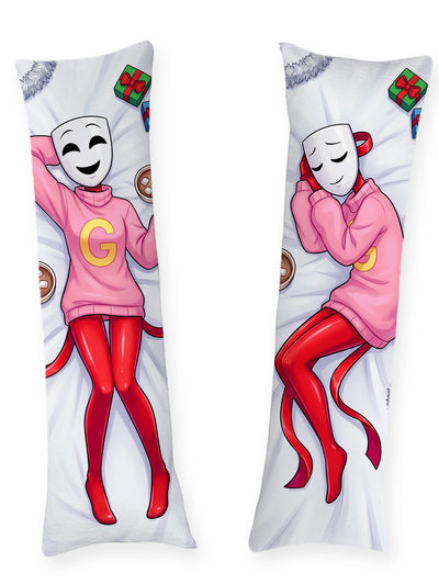 Gangle pull de Noël rose dakimakura
