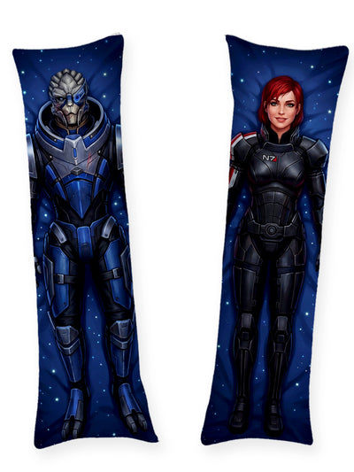 Garrus et Shepard dakimakura