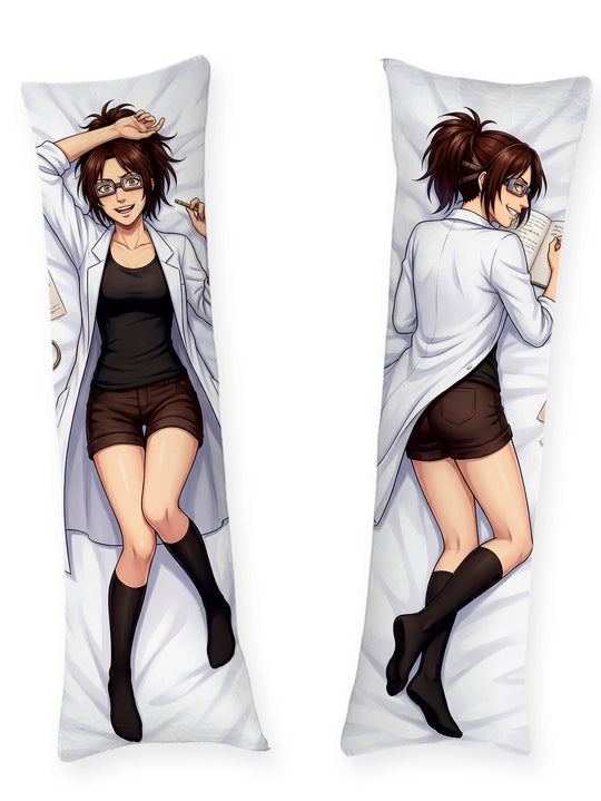 Hange Zoe blouse de laboratoire et débardeur dakimakura